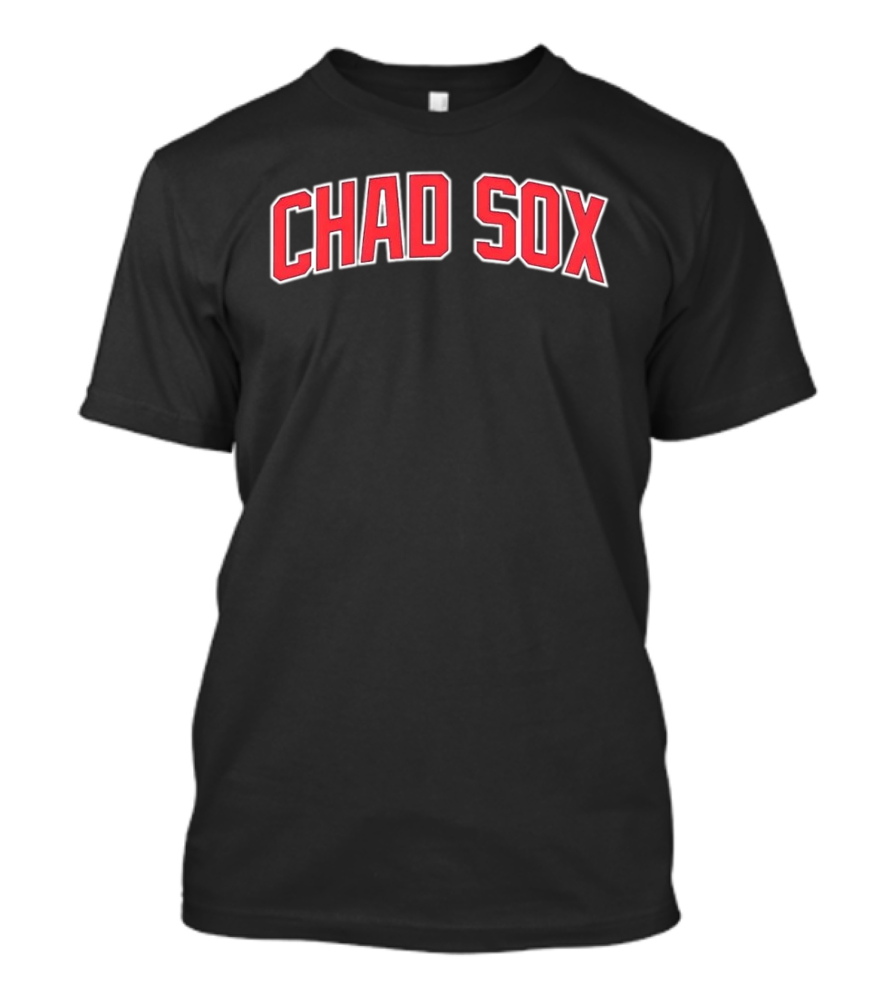 CHAD SOX Bold Red Lettering T-Shirt