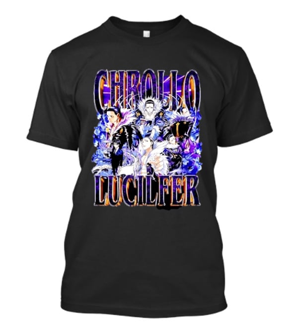 Chrollo Lucilfer Multiple Poses Purple Aura Flames Bootleg Collage Anime Hunter X Hunter T T-Shirt
