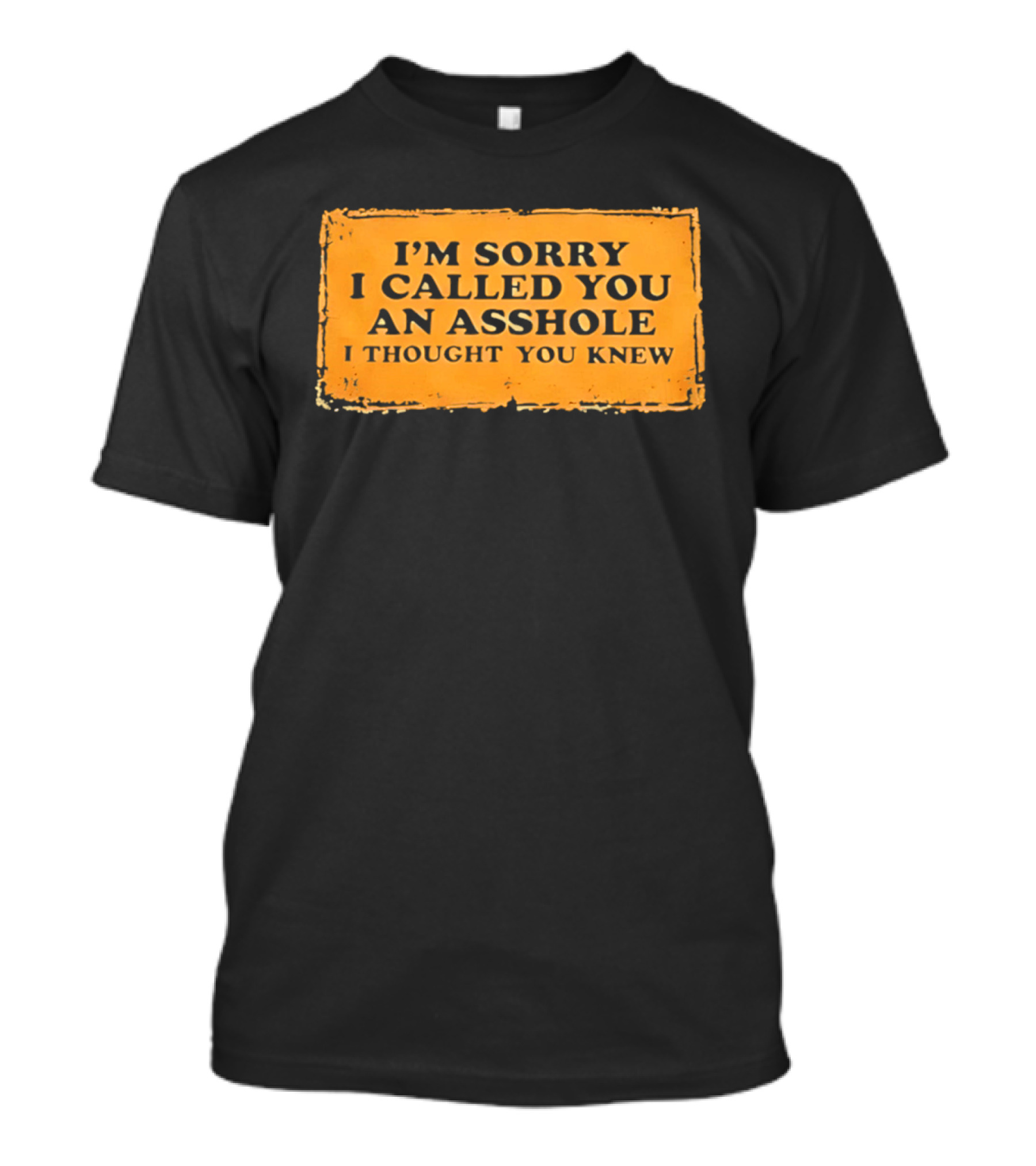 I'm Sorry I Called You An Asshole I Thought You Knew Iconic Phrase T-Shirt