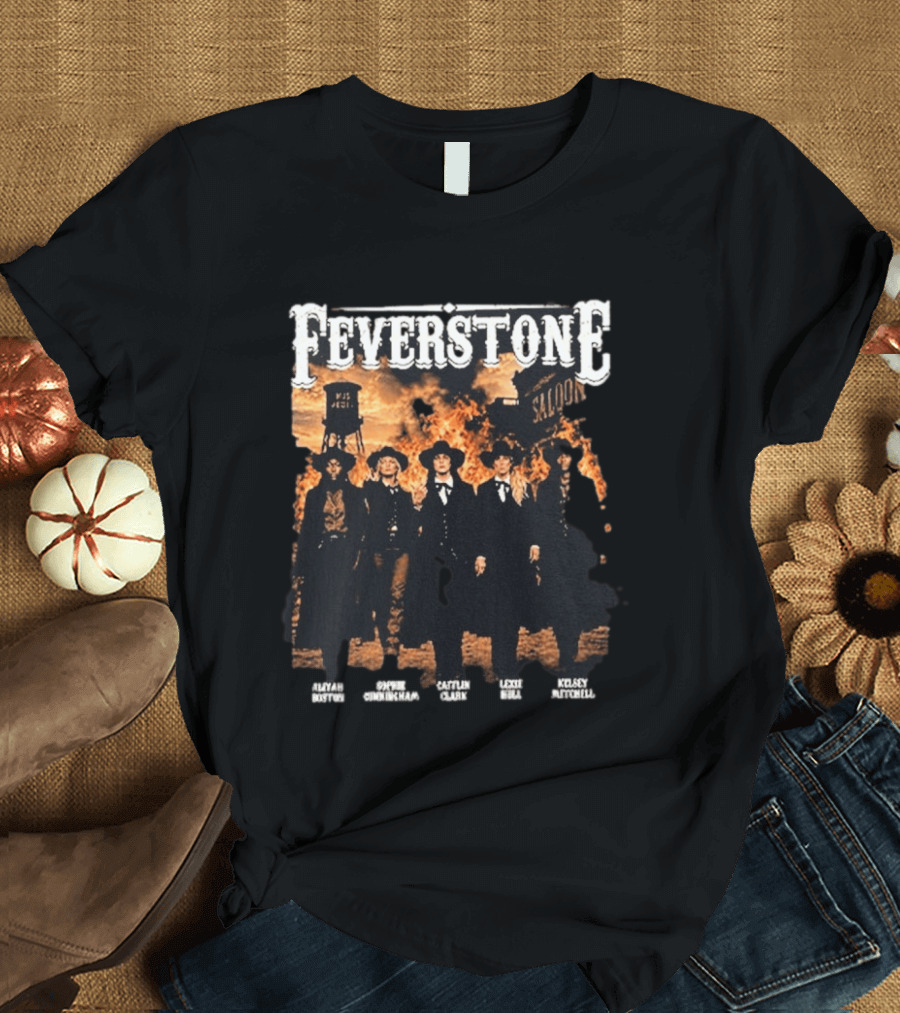 Feverstone Fever Saloon Fire Western Group T-Shirt