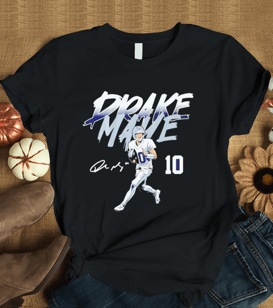 Drake Maye 10 New England Patriots Football 2026 T-Shirt
