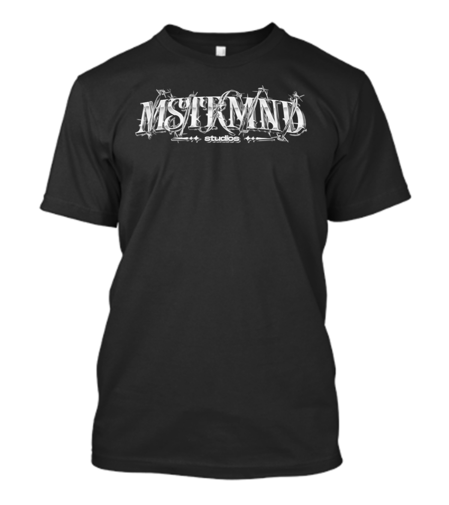 Mstrmnd Studios Chrome Gothic Barbed Wire Metallic MSTRMND T-Shirt