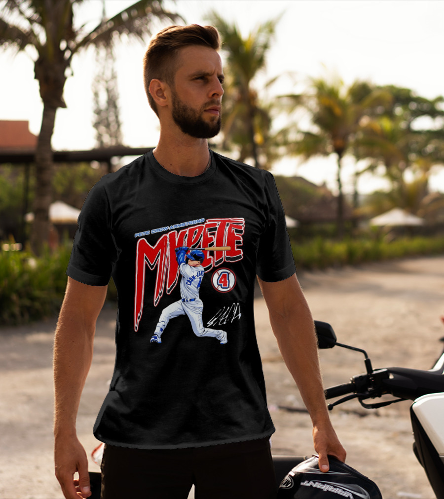 Pete Crow Armstrong MVPete Chicago Cubs Baseball Number 4 T-Shirt