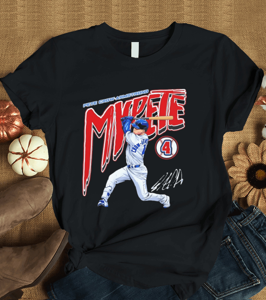 Pete Crow Armstrong MVPete Chicago Cubs Baseball Number 4 T-Shirt