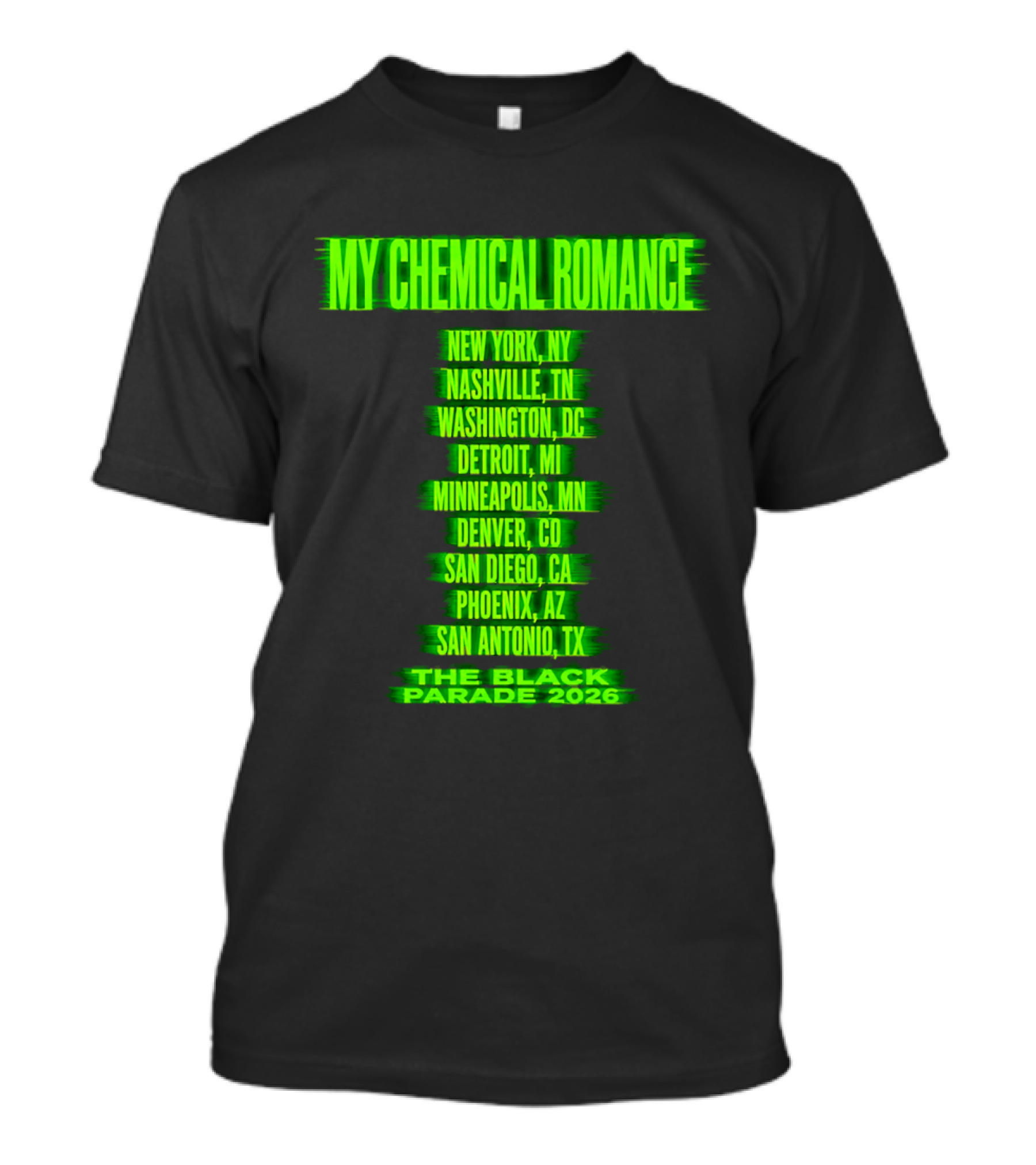 My Chemical Romance The Black Parade 2026 Nashville TN Tour Dates T-Shirt