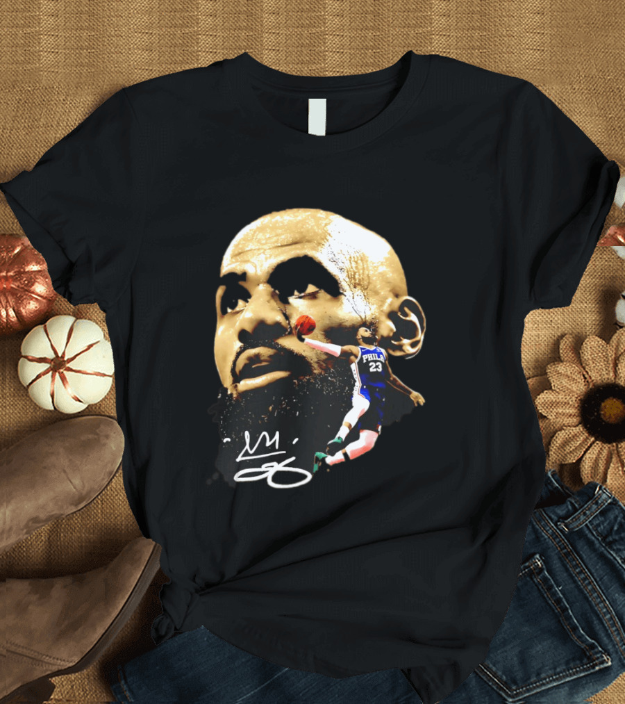 LeBron James Philadelphia 23 Dunk GOAT Signature T-Shirt