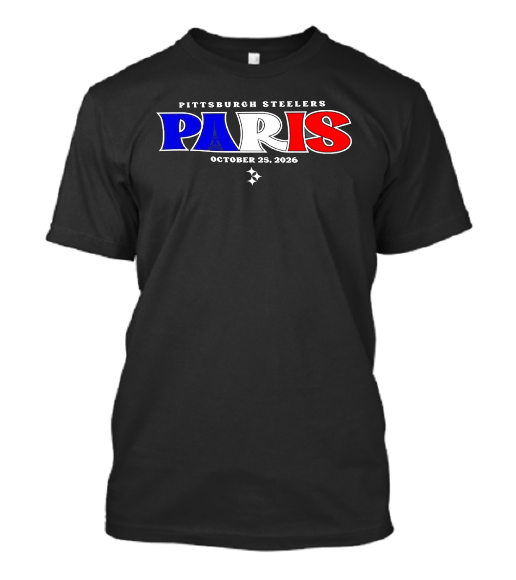 Pittsburgh Steelers Paris October 25 2026 T-Shirt