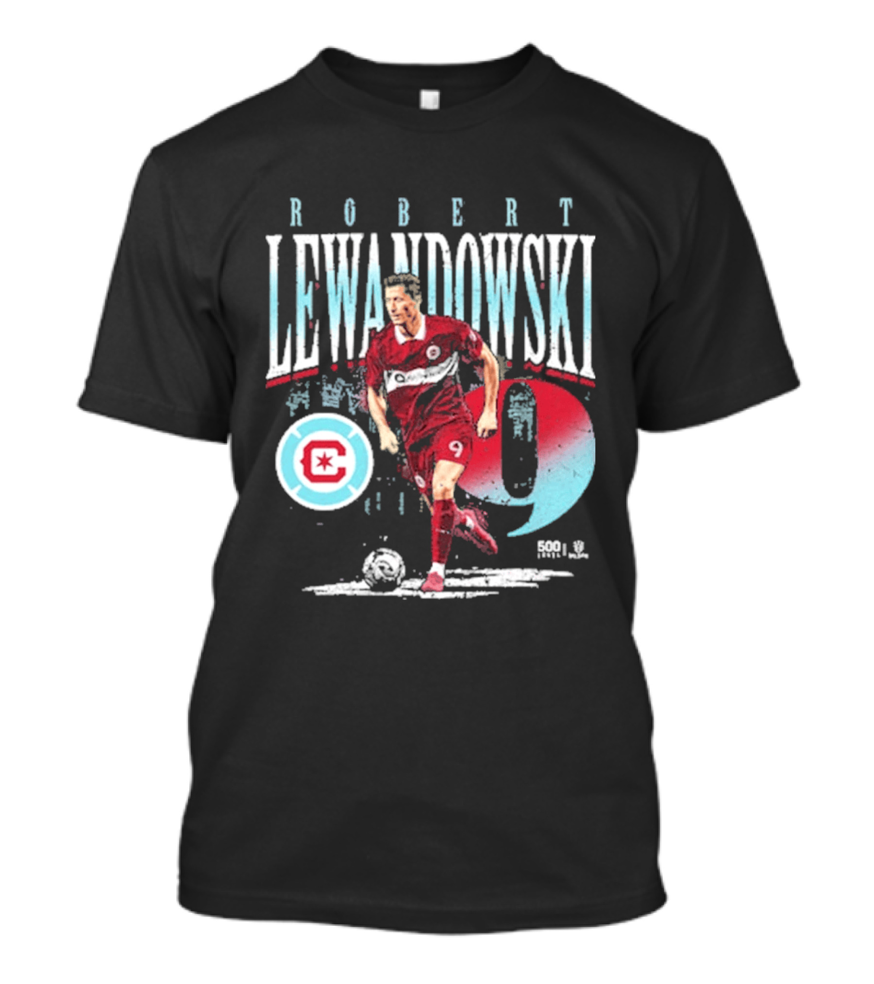 Robert Lewandowski Chicago Fire FC Number 9 Soccer Star T-Shirt