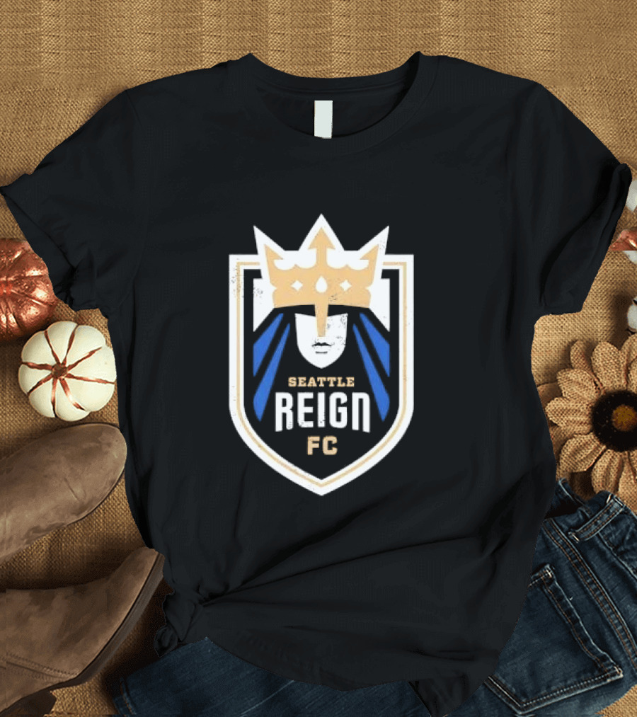 Seattle Reign FC Distressed Crown Crest T-Shirt