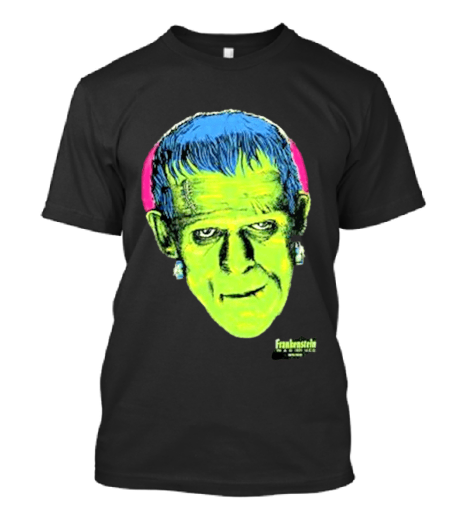 Frankenstein Universal Studios Monsters Head Travis Barker T-Shirt