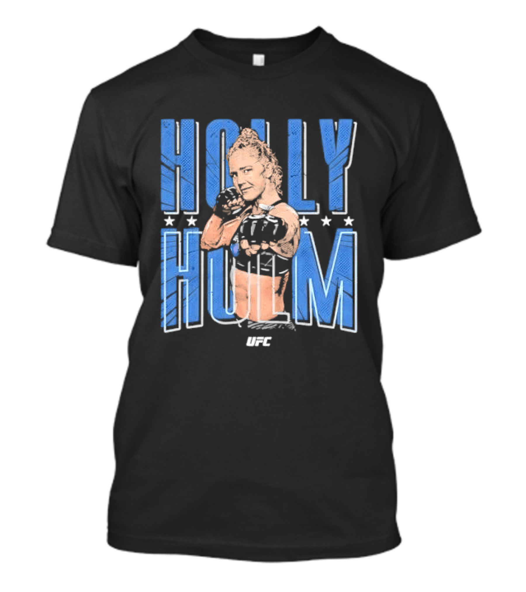 UFC Holly Holm Fighter Halftone Stars T-Shirt