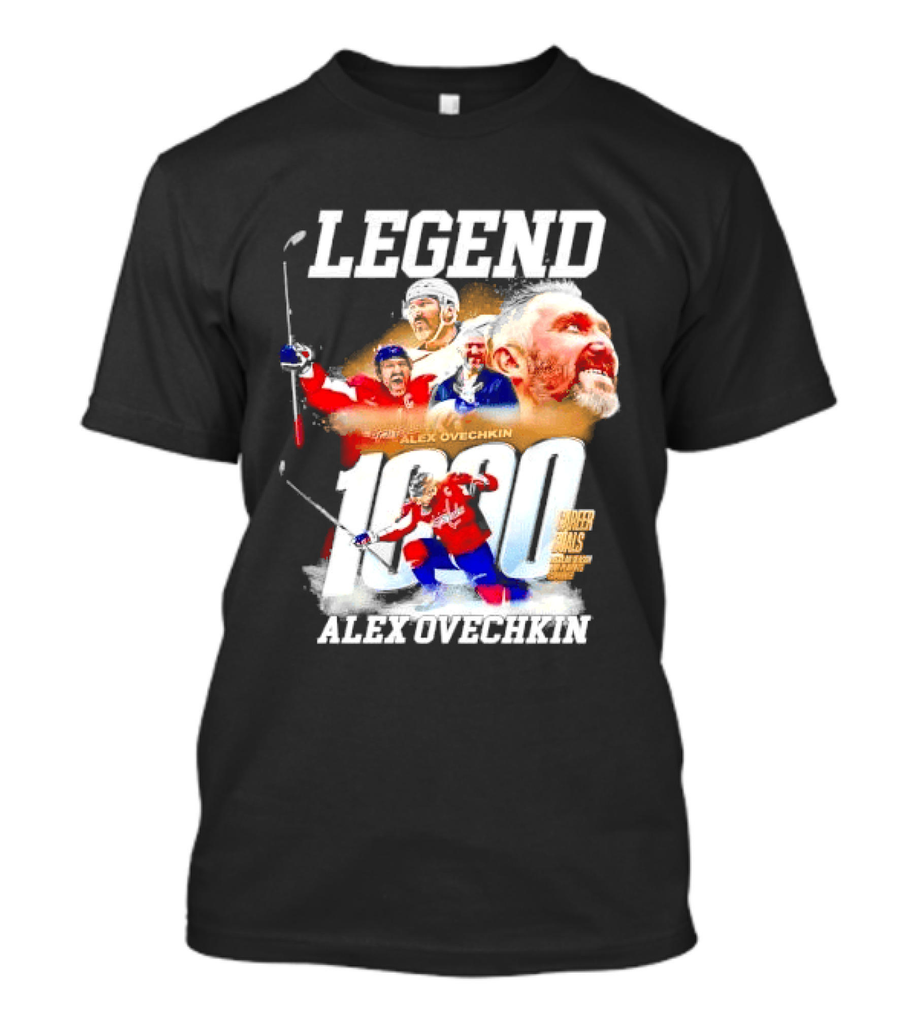 Legend Alex Ovechkin 1000 Career Goals Washington Capitals NHL Player T-Shirt