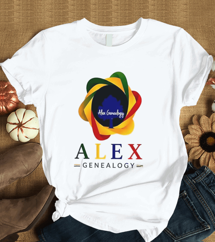 Alex Genealogy Trust Census Records More Than People Colorful Tree T-Shirt