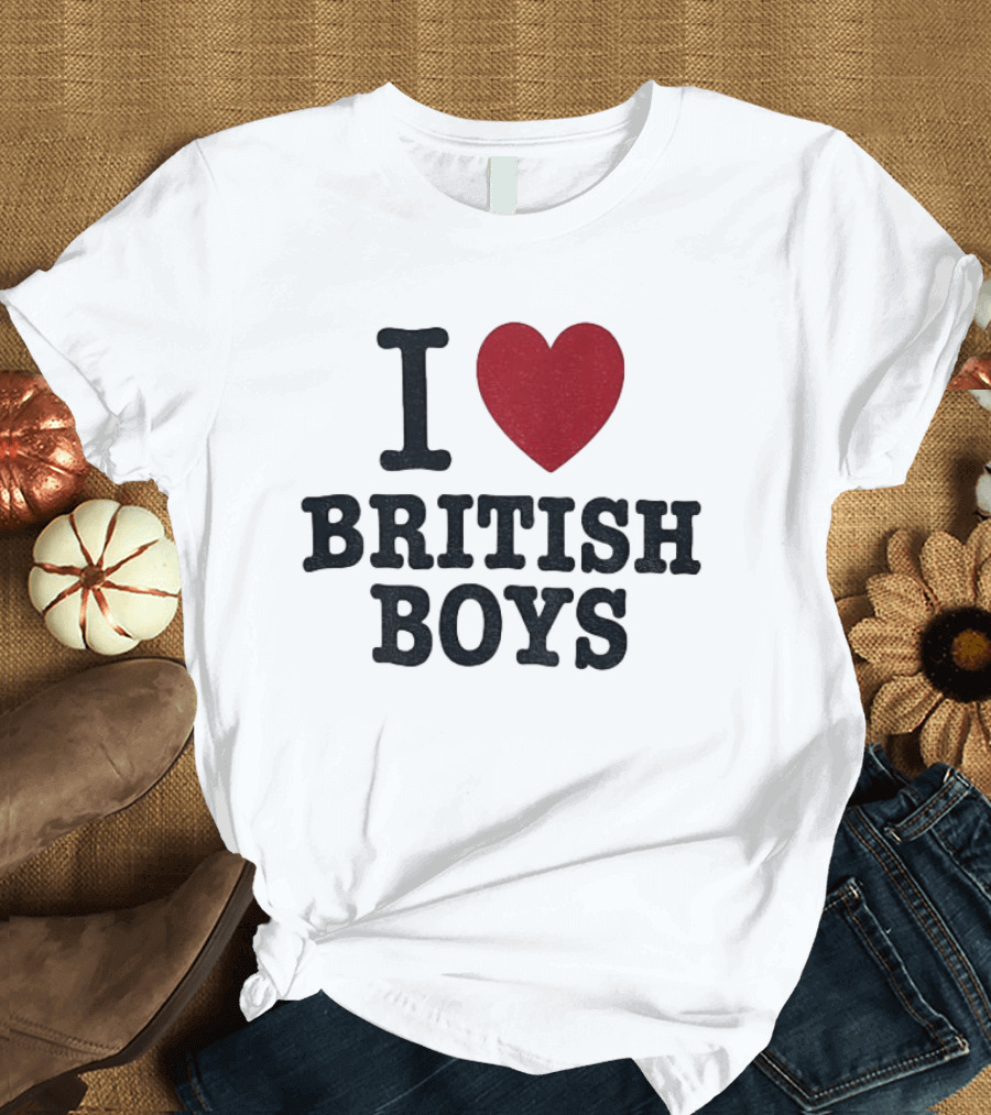I Love British Boys Noah Schnapp Fanwear T-Shirt