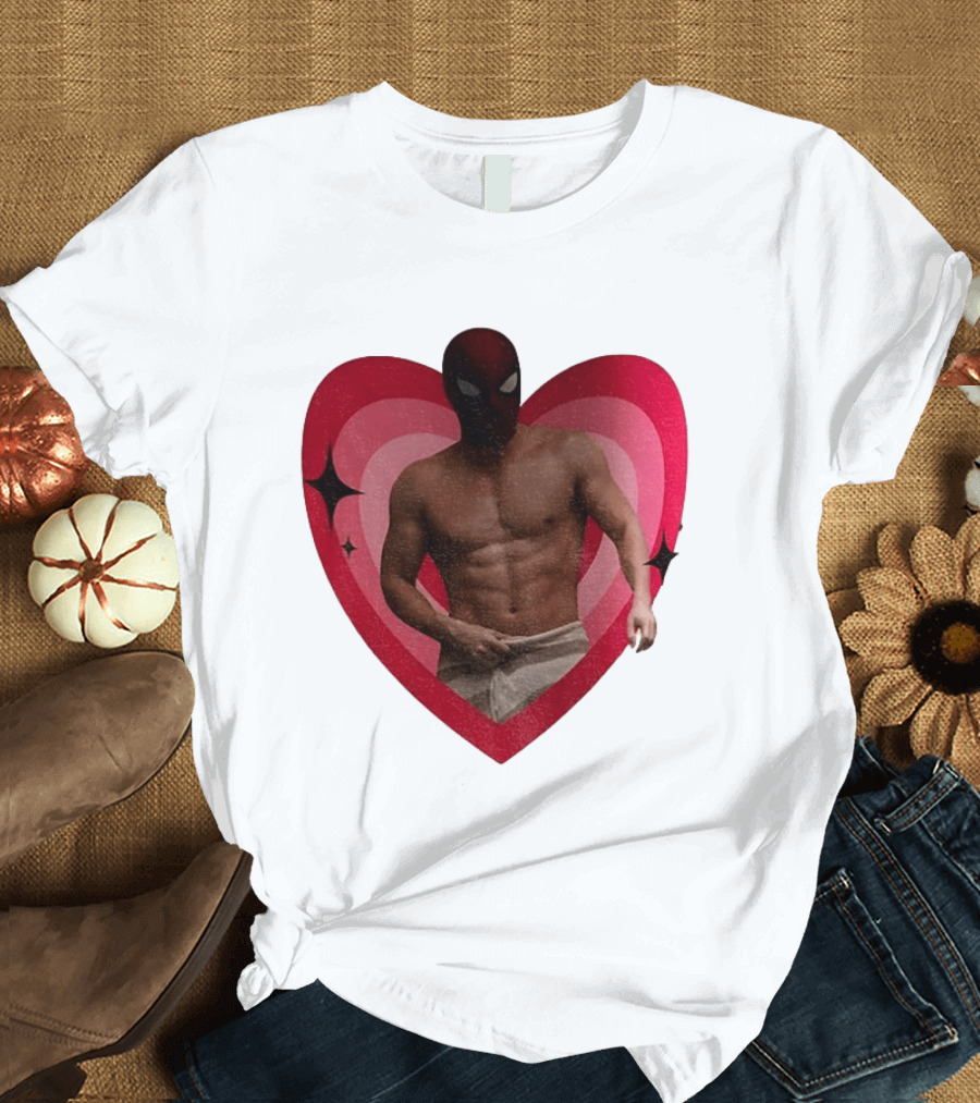 Heart Masked Bodybuilder Spidey T-Shirt