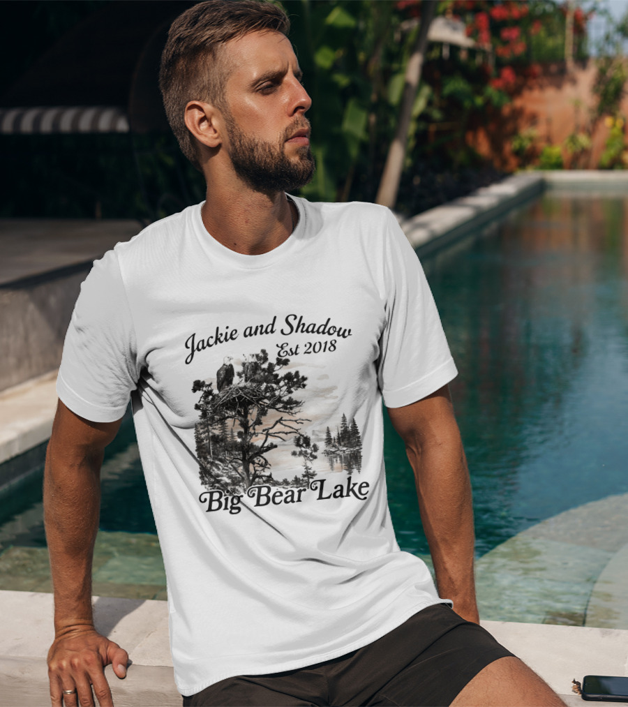 Jackie And Shadow Bald Eagle Nesting Pair Established 2018 Big Bear Lake T-Shirt