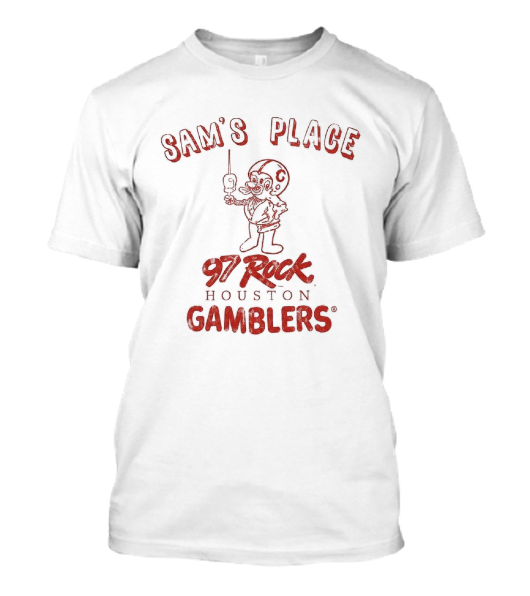 Sam's Place 97 Rock Houston Gamblers T-Shirt
