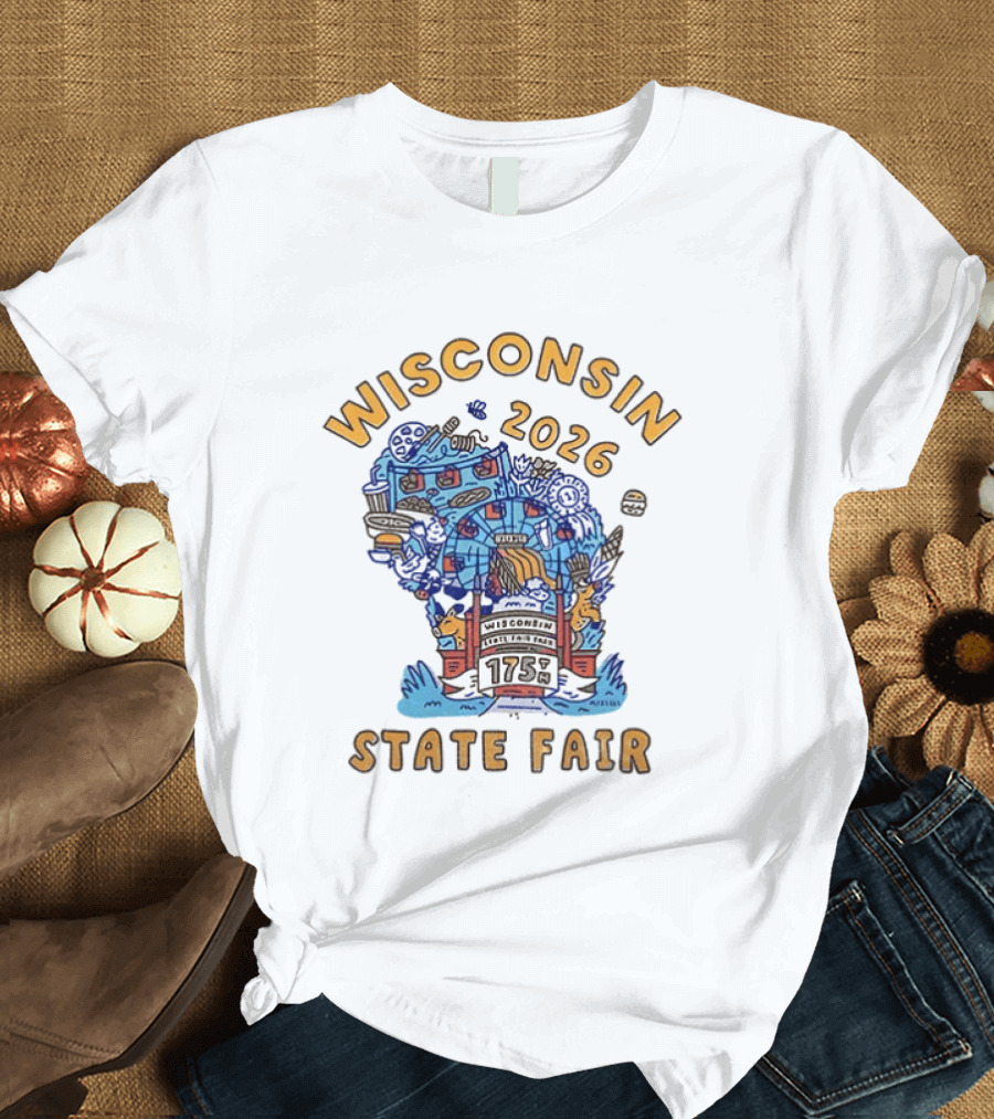 Wisconsin 2026 State Fair 175th Anniversary Celebration T-Shirt