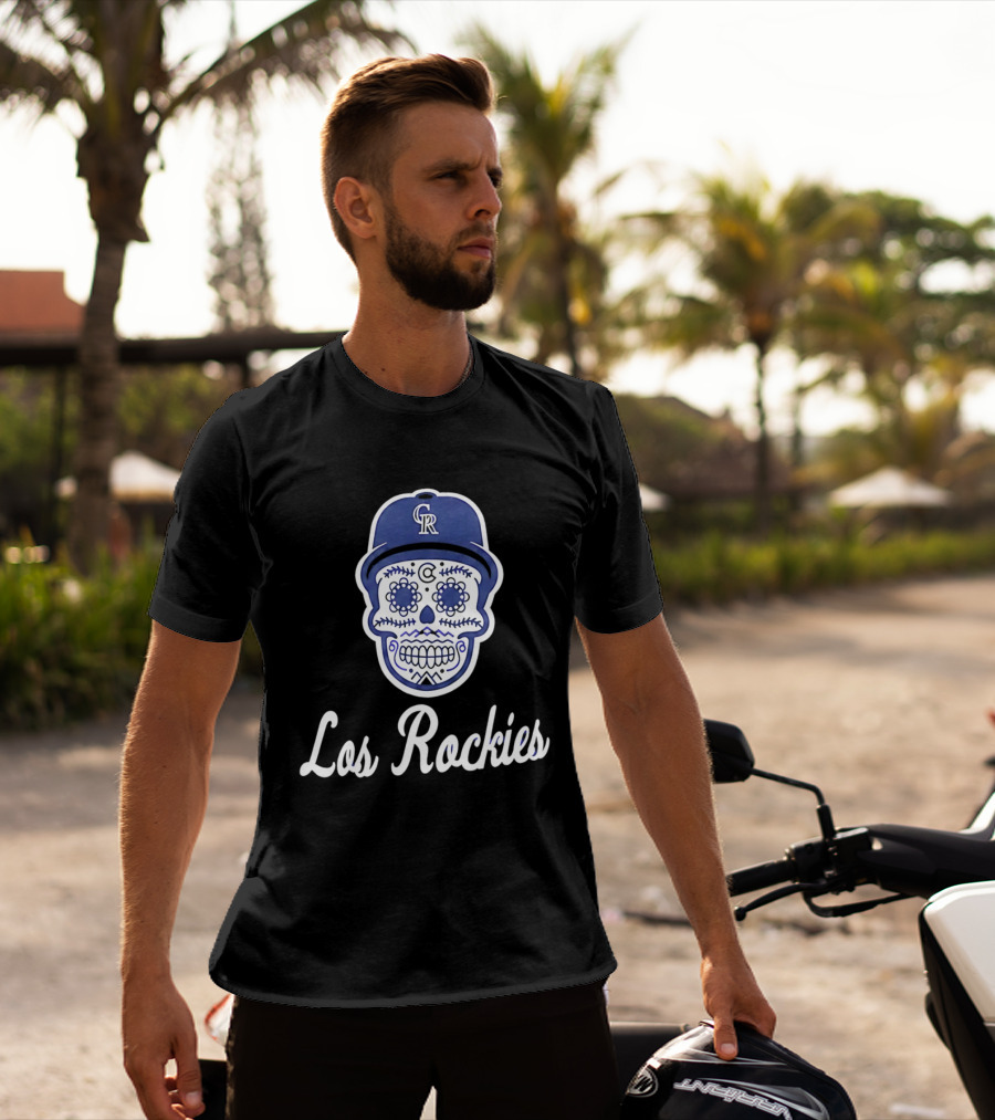 2026 Colorado Los Rockies CR Skull Cap T-Shirt