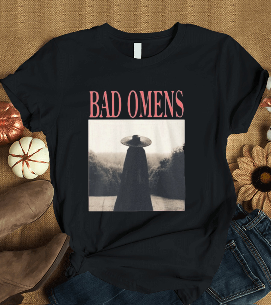 Bad Omens Specter Tour Dark Figure In Shadowy Landscape T-Shirt