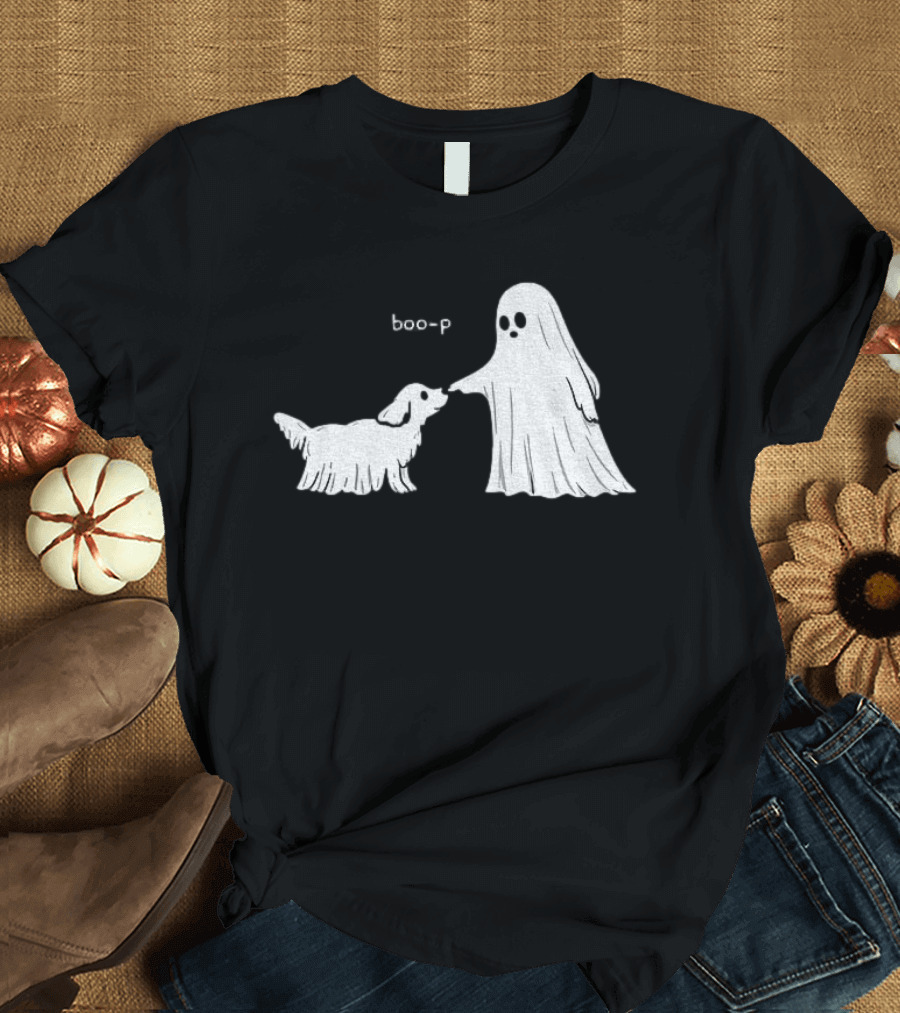 Boo P Ghost And Dog Pet Cartoon T-Shirt