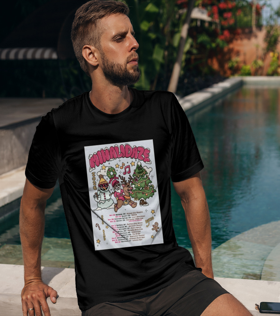 MIHALIDAZE 2026 Tour Solo Band Dates T-Shirt