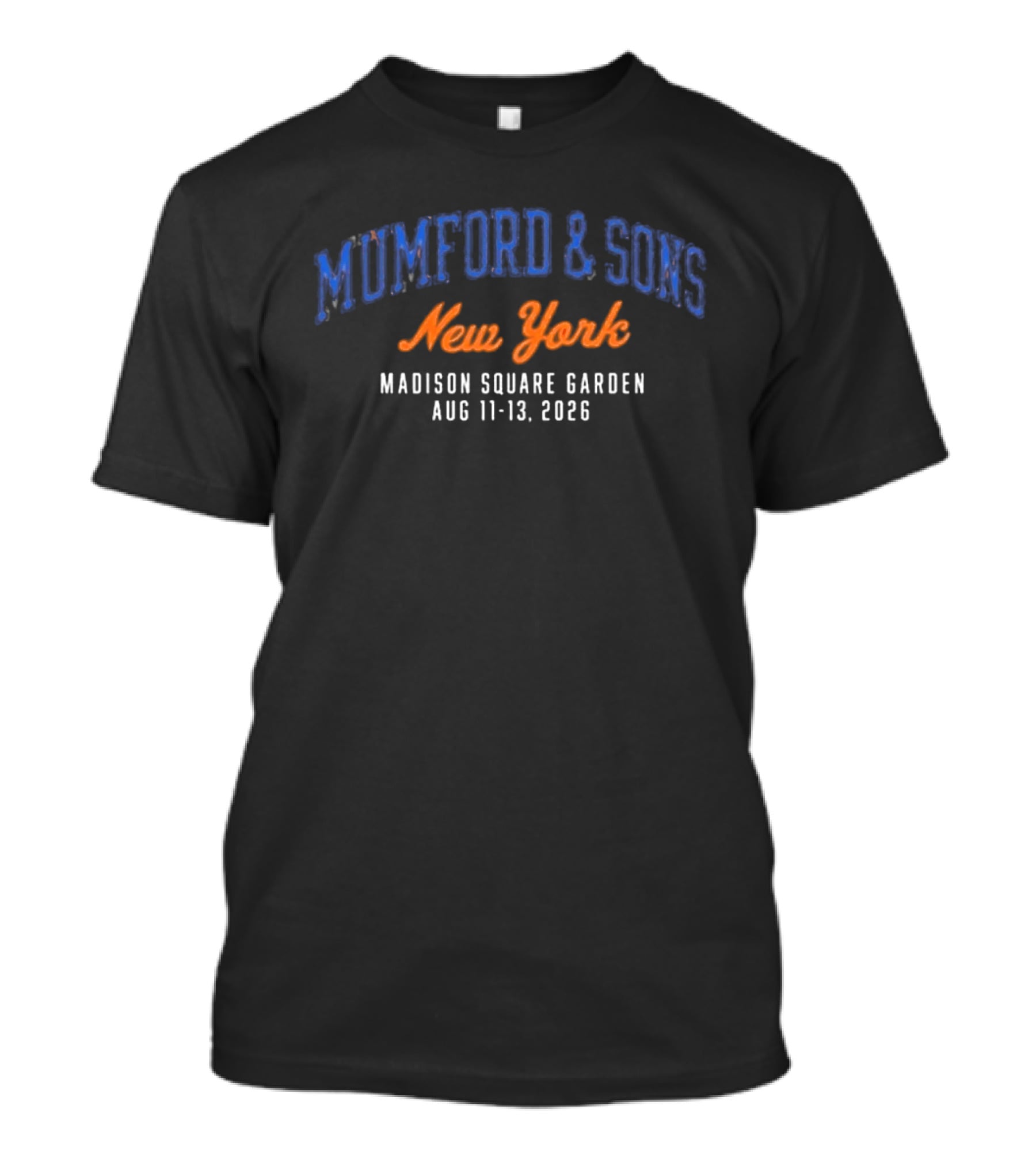 Mumford & Sons Madison Square Garden New York August 11 13 2026 T-Shirt