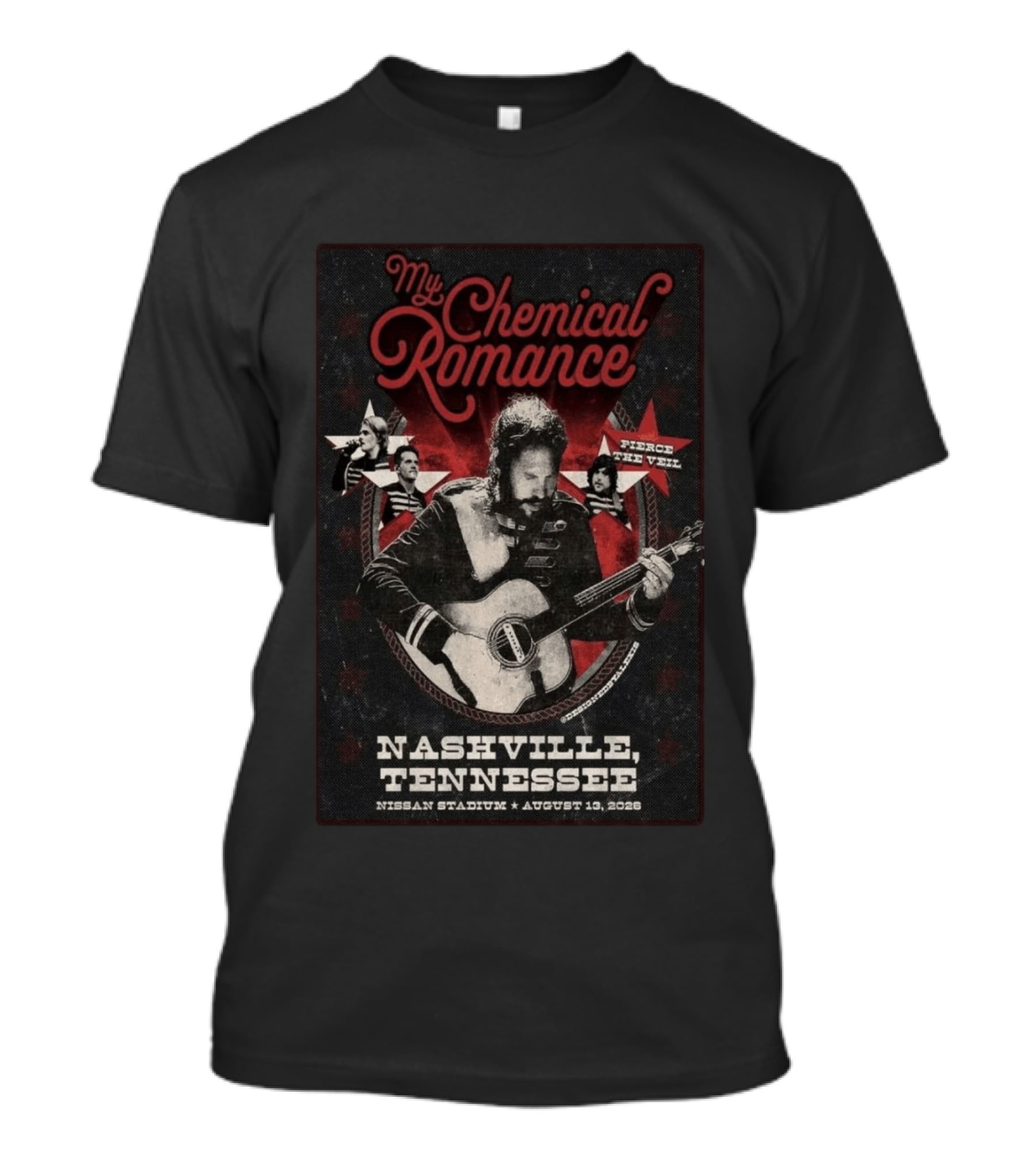 My Chemical Romance Nissan Stadium August 13 2026 Nashville Tennessee Pierce The Veil T-Shirt