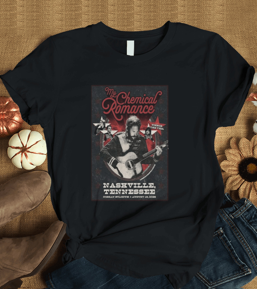 My Chemical Romance Nissan Stadium August 13 2026 Nashville Tennessee Pierce The Veil T-Shirt