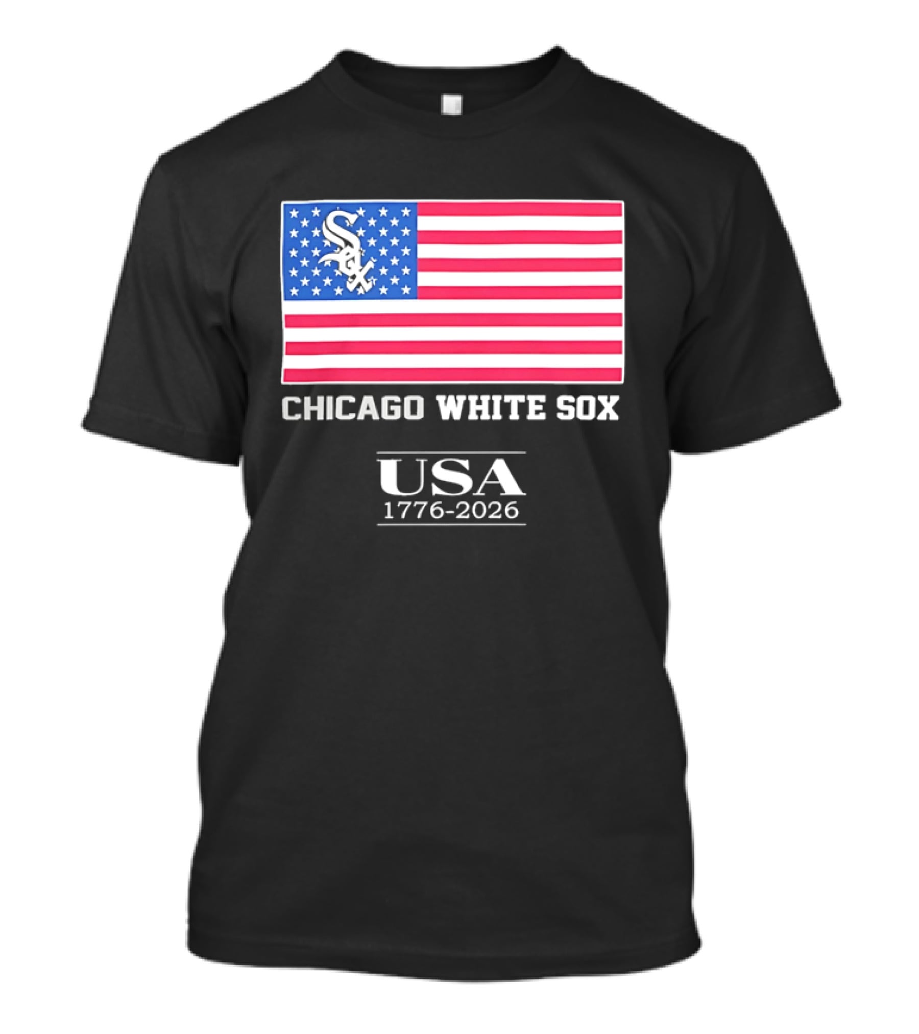 Chicago White Sox USA 1776 2026 Stars And Stripes American Flag T-Shirt