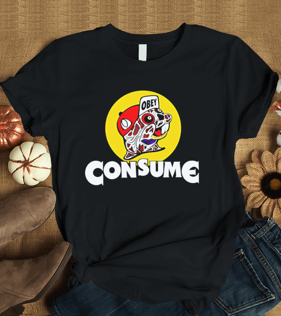 Obey Consume Beaver Streetwear Hip Hop T-Shirt