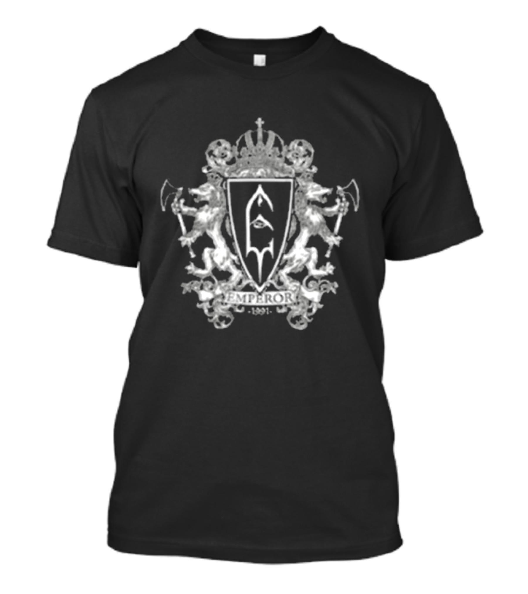 Indiemerchstore Emperor Crest Anthems To The Welkin At Dusk Lion Heraldry Crown T-Shirt