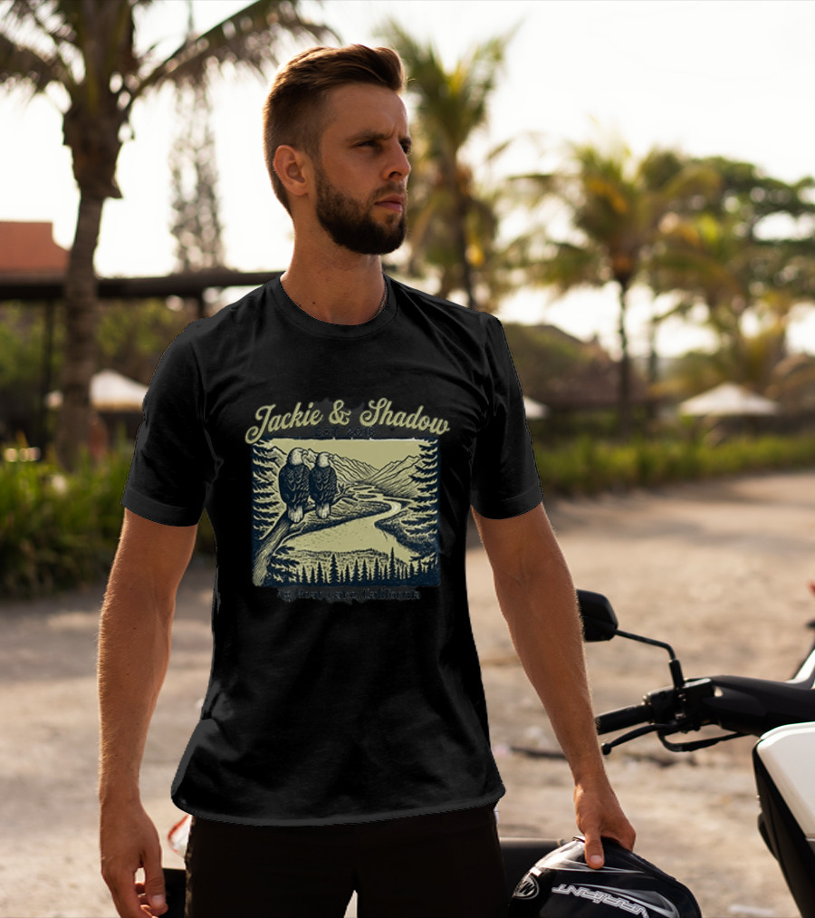 Jackie And Shadow Big Bear Lake Eagles Est 2018 Wildlife Scene T-Shirt