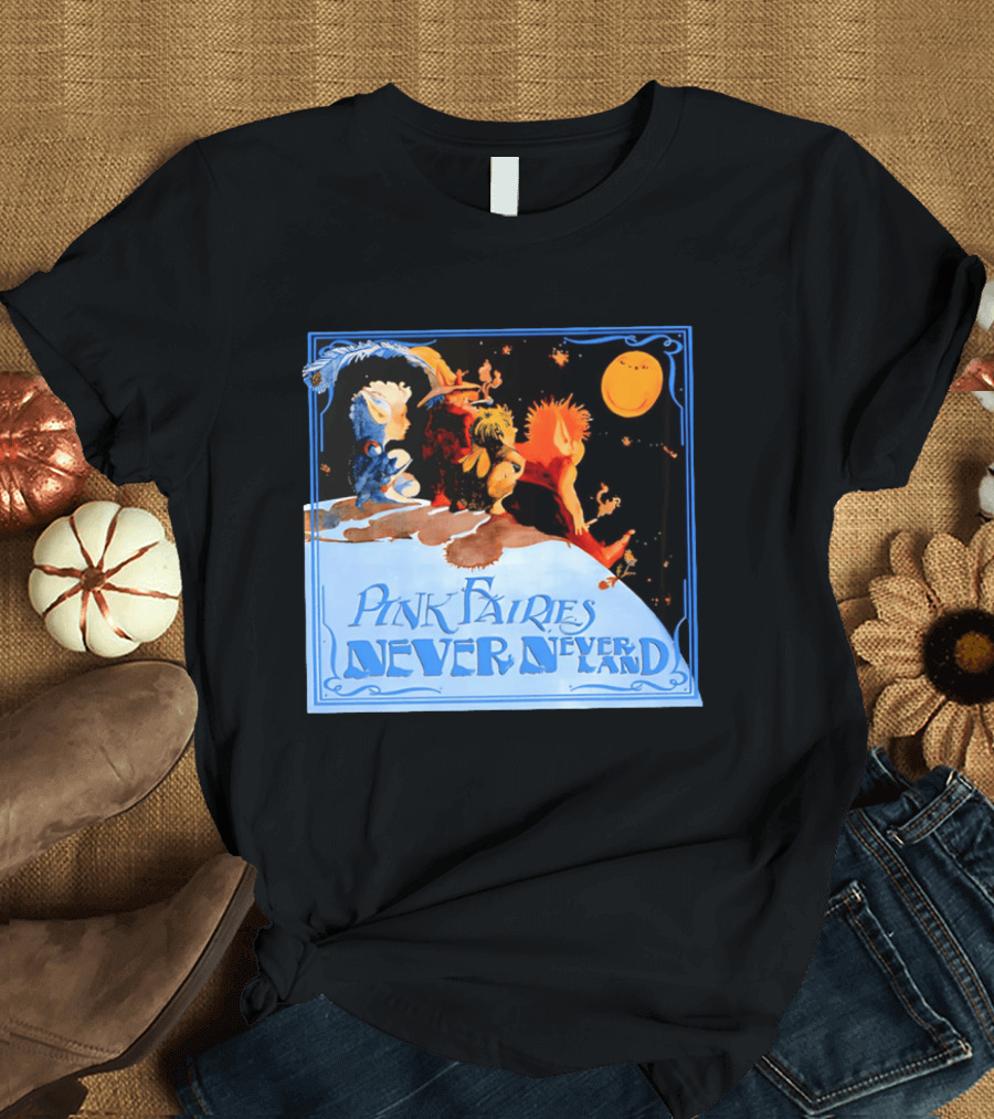 Pink Fairies Never Never Land Vintage Fantasy T-Shirt