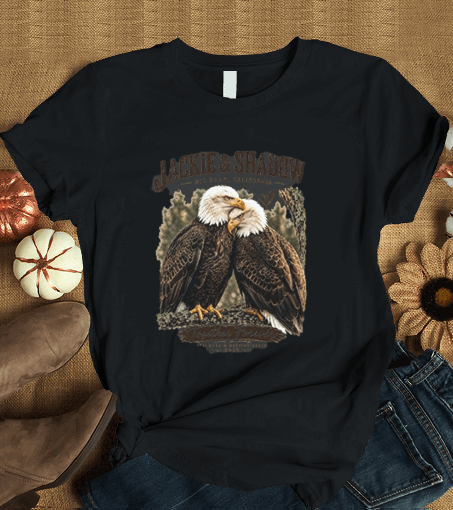 Jackie And Shadow Eagles Big Bear California Forever Duo T-Shirt