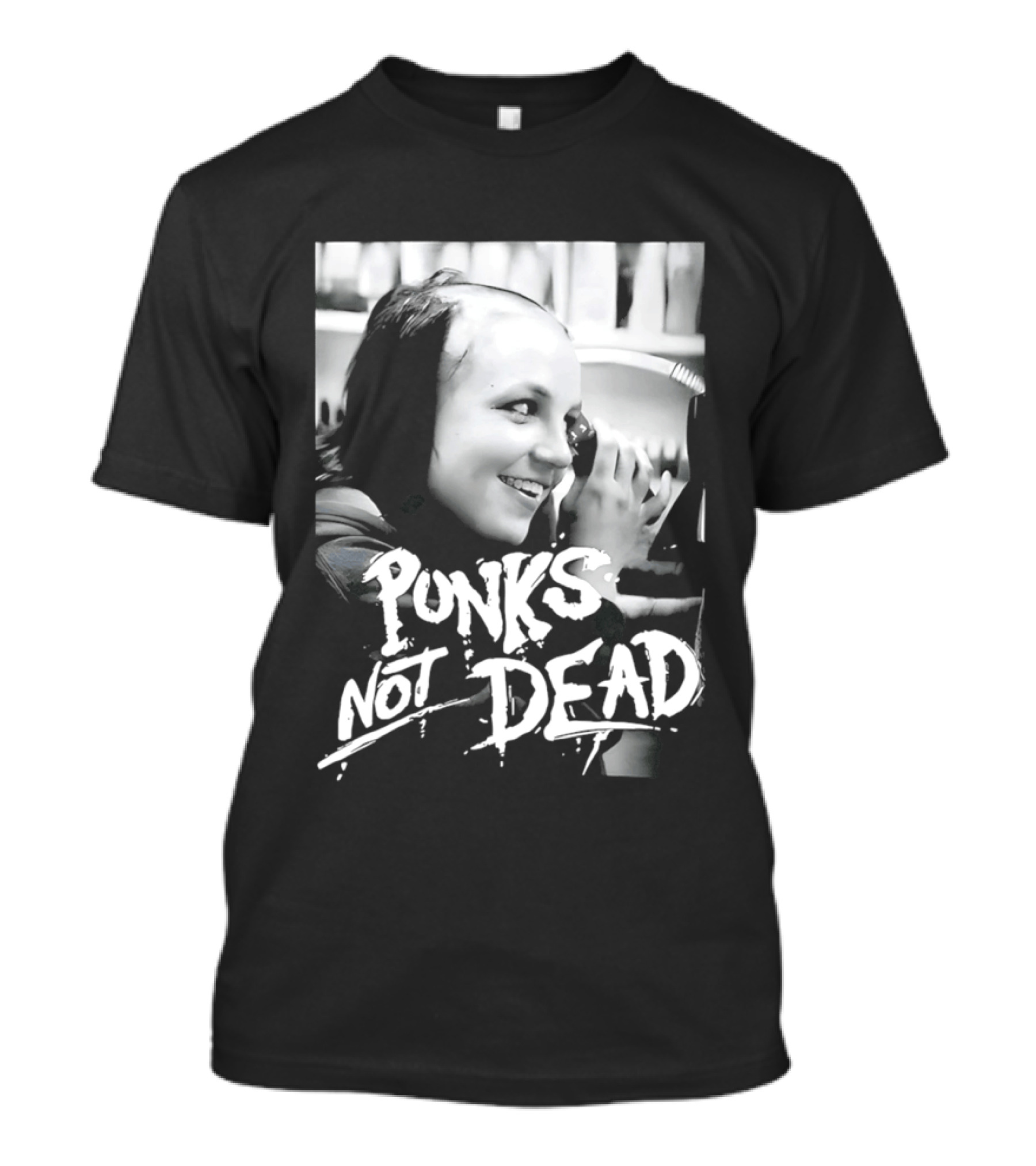 Punks Not Dead Britney Spears Iconic Shaved Look T-Shirt