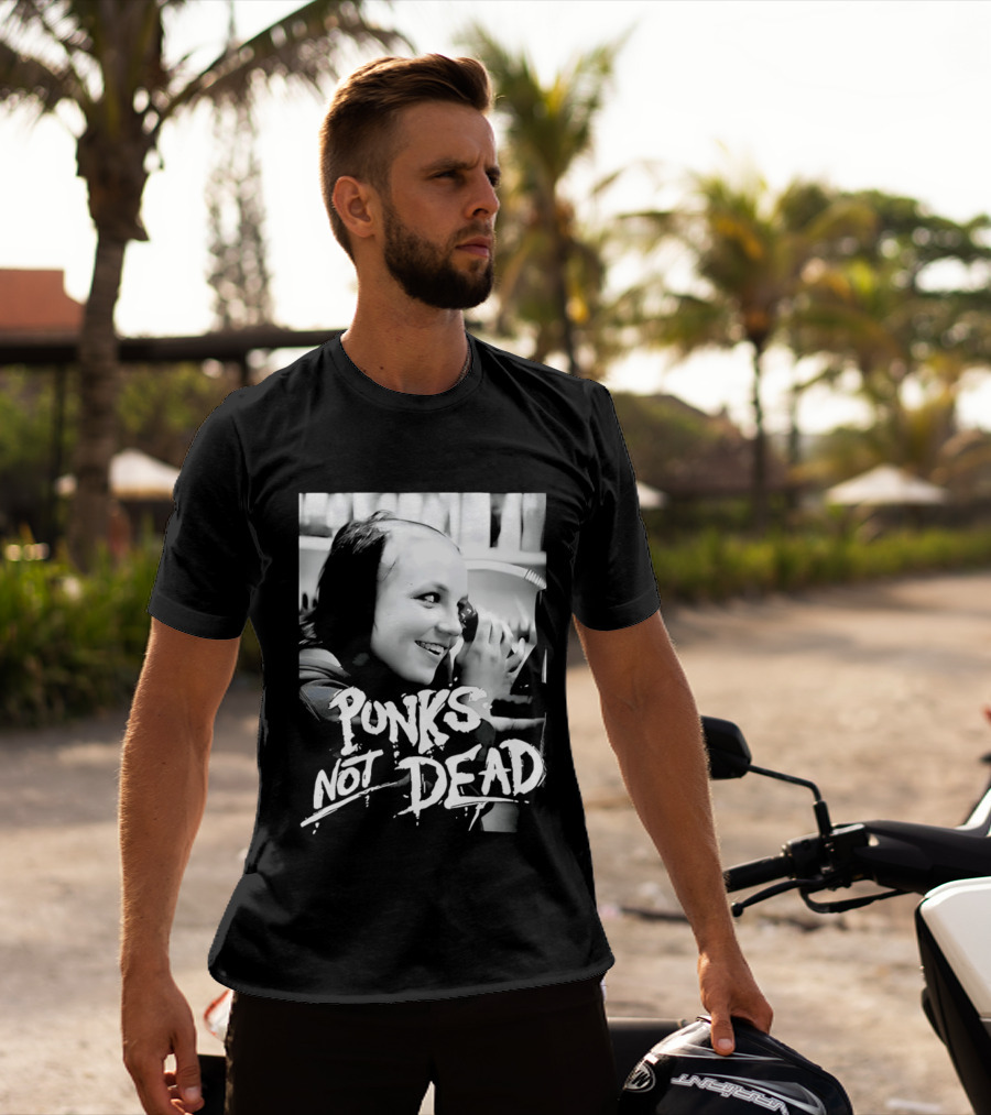 Punks Not Dead Britney Spears Iconic Shaved Look T-Shirt