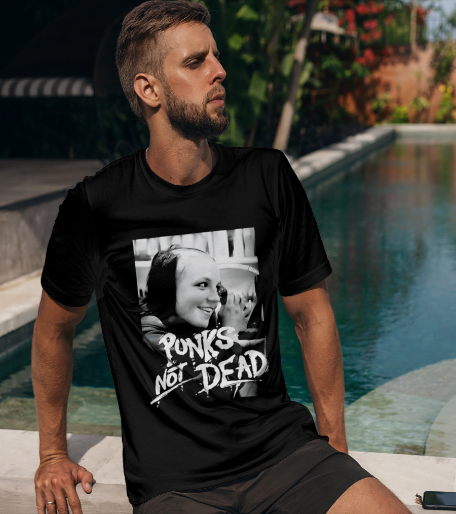 Punks Not Dead Britney Spears Iconic Shaved Look T-Shirt