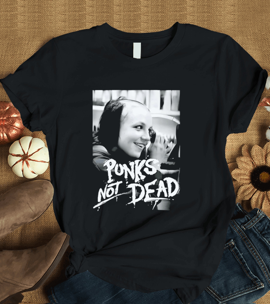 Punks Not Dead Britney Spears Iconic Shaved Look T-Shirt