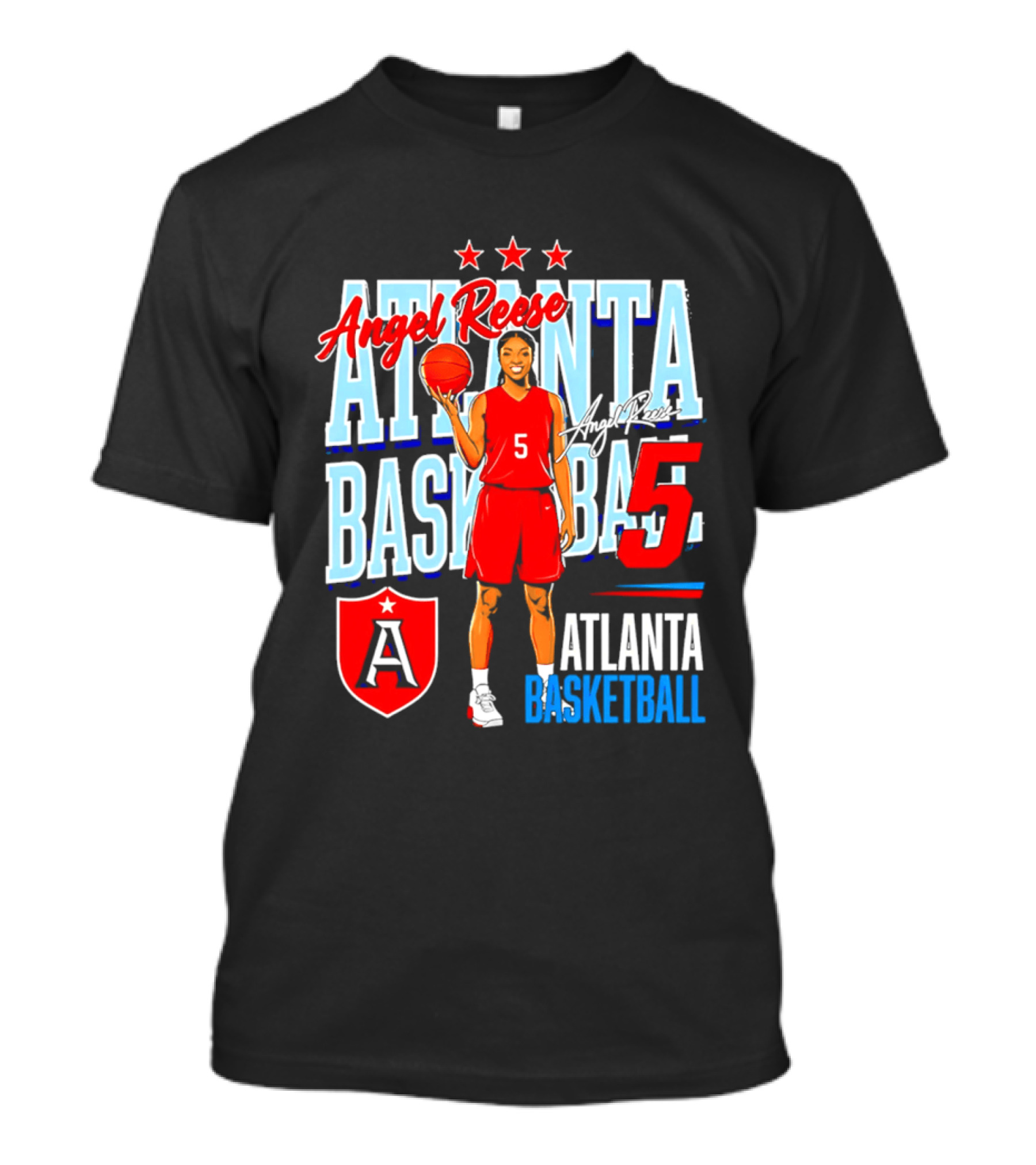 Angel Reese Atlanta Basketball Number 5 T-Shirt