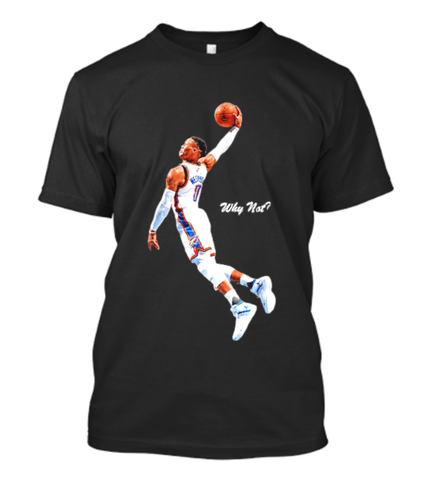 Russell Westbrook OKC Thunder Why Not Basketball Dunk T-Shirt