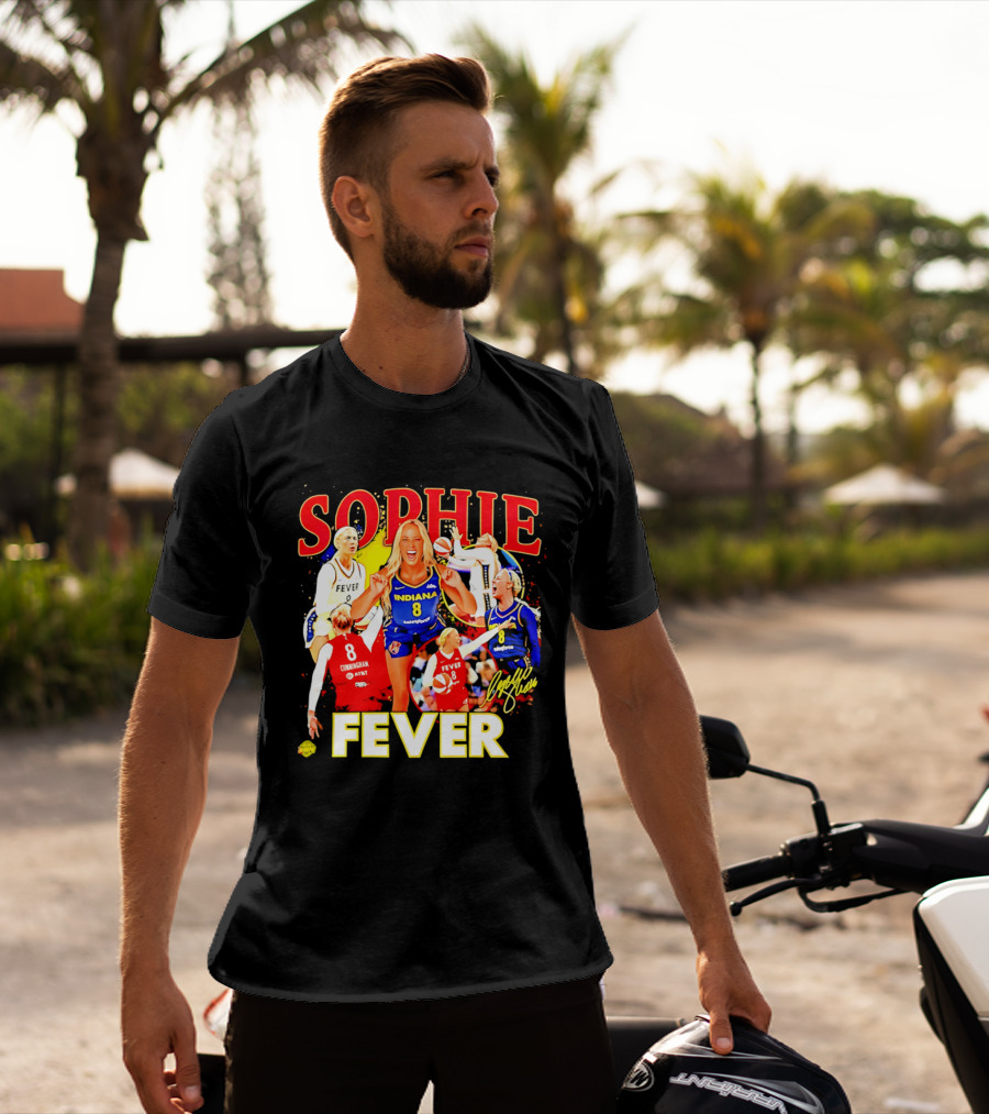 Sophie Cunningham Indiana Fever 8 Basketball Star T-Shirt