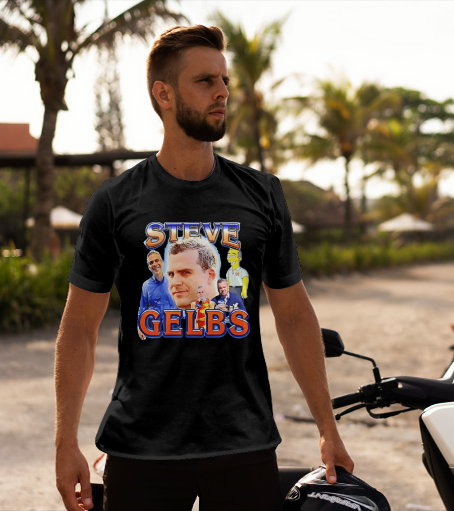 Steve Gelbs Bootleg Photo Collage Simpsonized Cartoon Hot Dog Suit T-Shirt