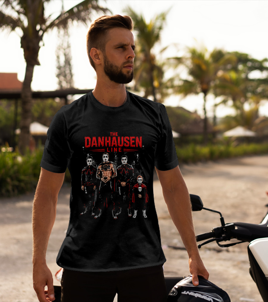 The Danhausen Line Dan Haus Wrestling Characters T-Shirt