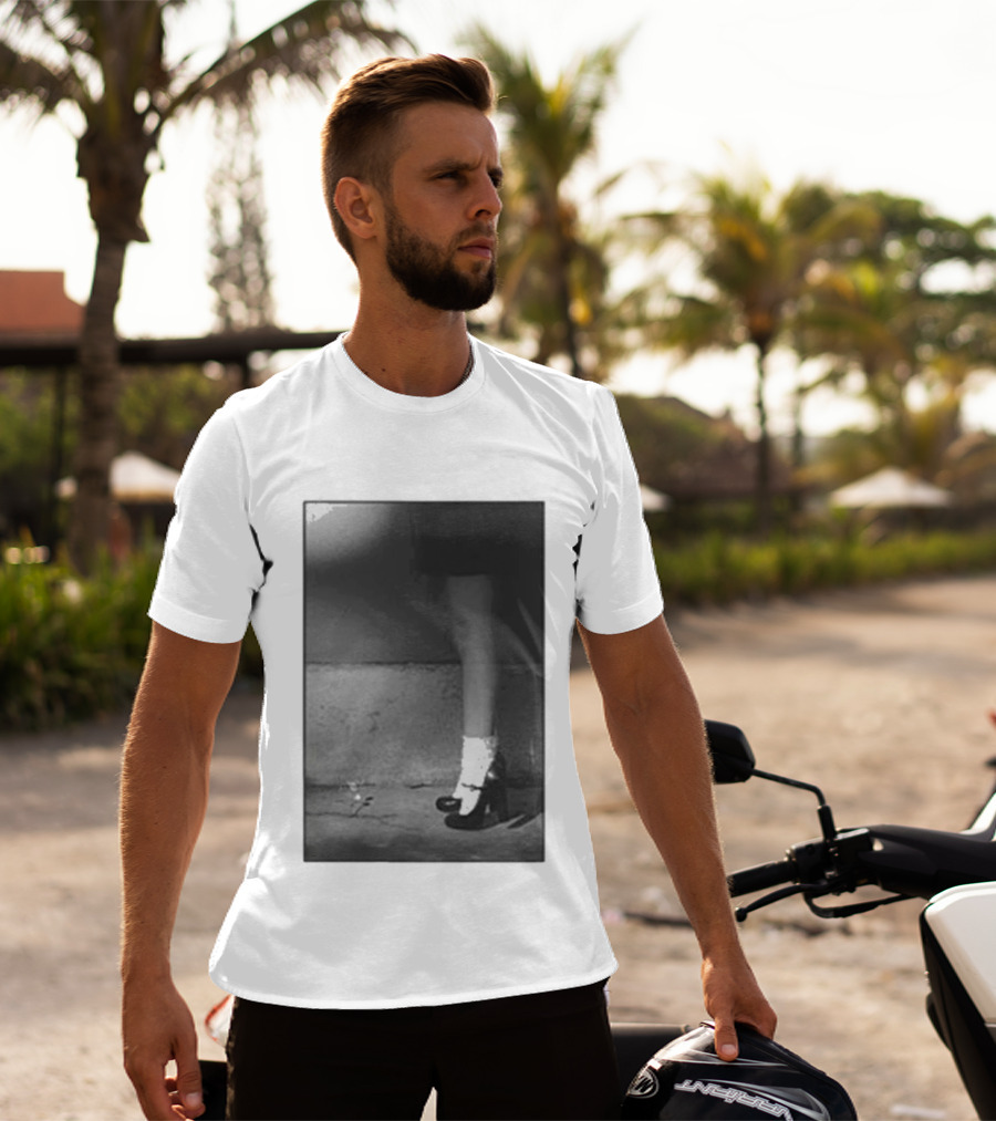 Ariana Grande Petal In The Pavement Vintage Aesthetic Monochrome T-Shirt