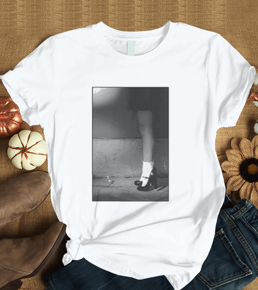 Ariana Grande Petal In The Pavement Vintage Aesthetic Monochrome T-Shirt