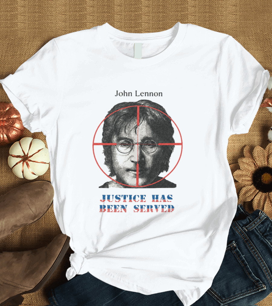 John Lennon Justice Has Been Served Crosshair Target T-Shirt