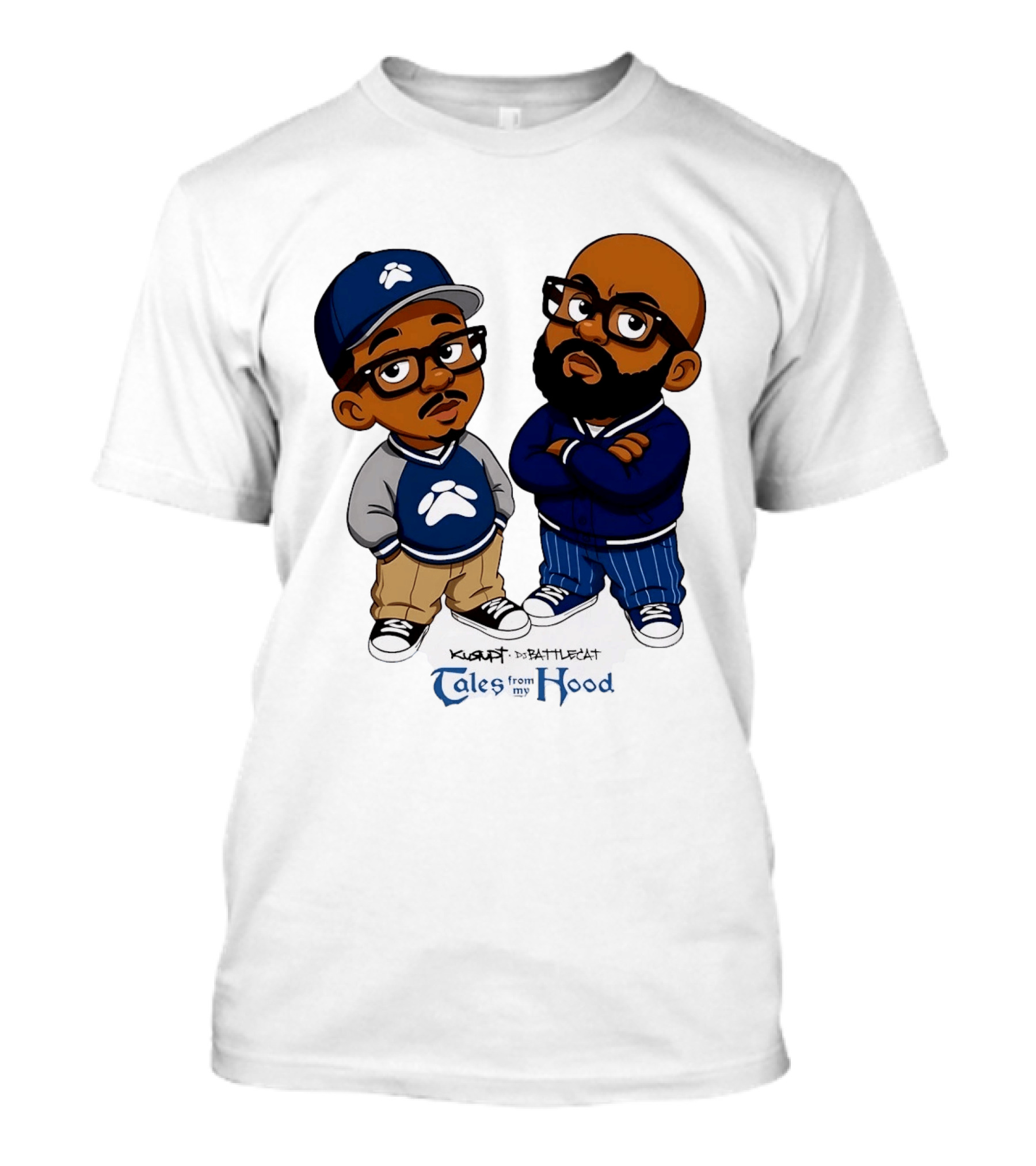 Kurupt DJ Battlecat Tales From My Hood Characters T-Shirt