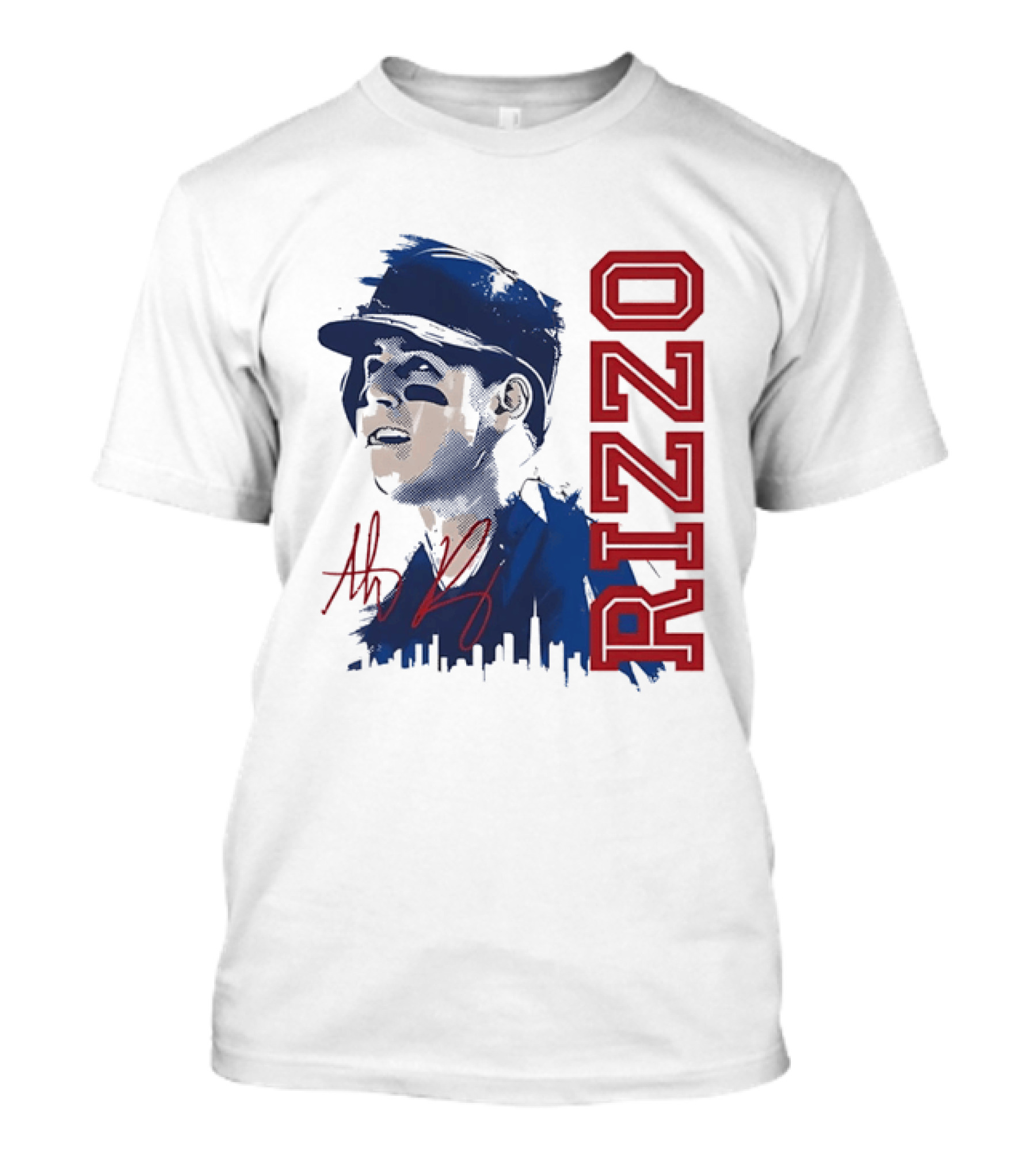 Rizzo Halftone Player Skyline Signatures T-Shirt