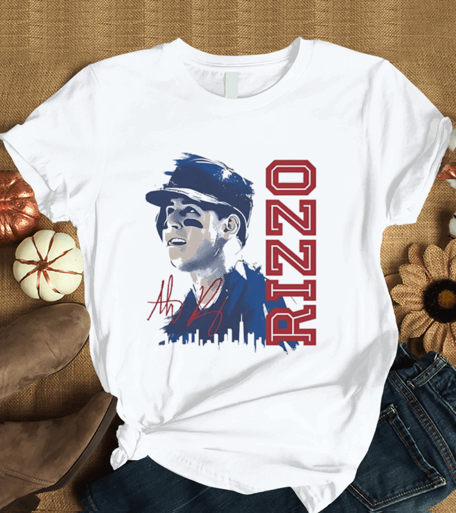 Rizzo Halftone Player Skyline Signatures T-Shirt